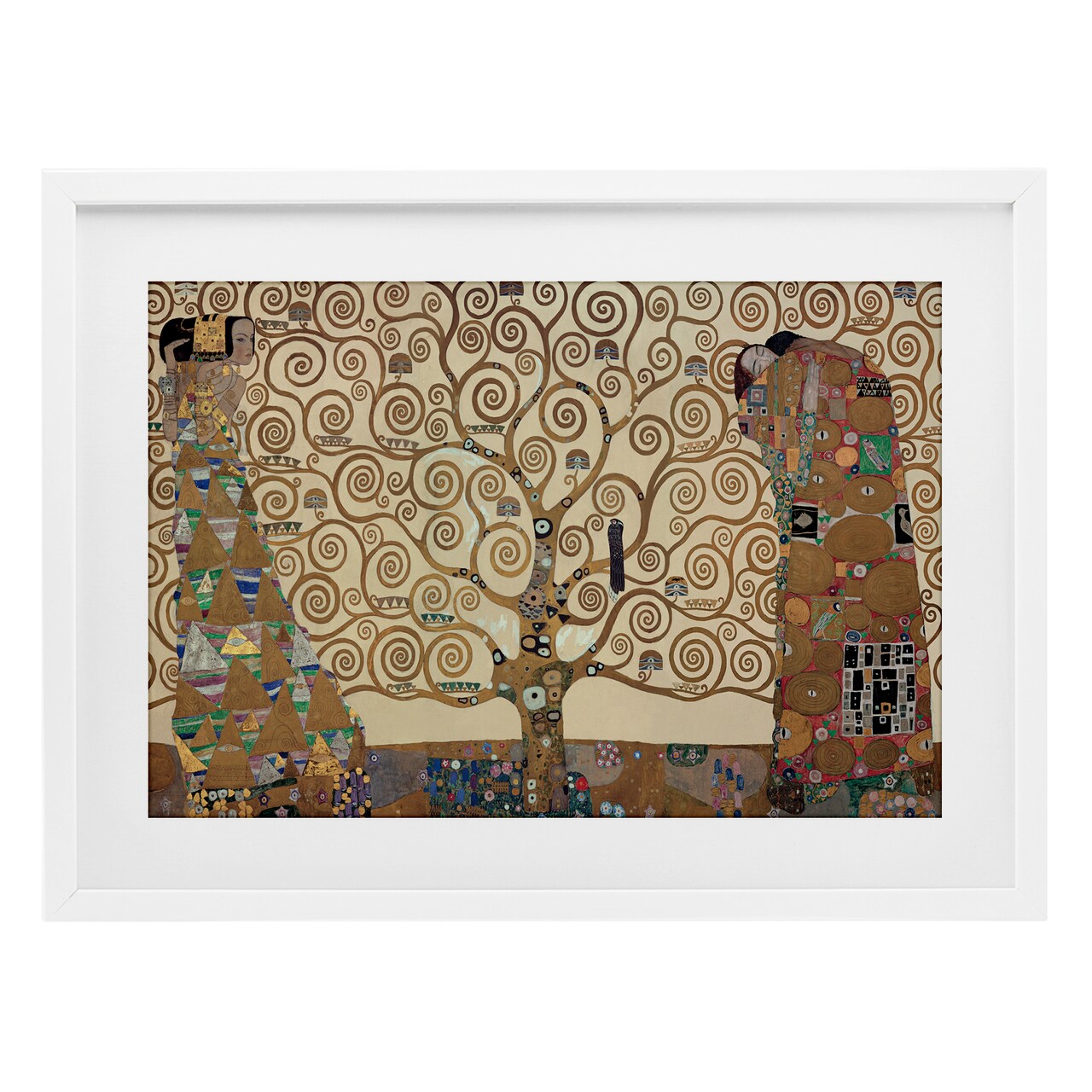 Stupell Industries The Tree of Life Klimt Framed Print Under Glass, design by Gustav Klimt